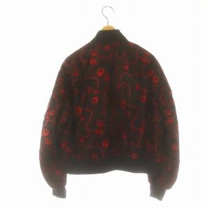 noir kei ninomiya 刺繍 MA-1 ジャケット S レッド ブラック