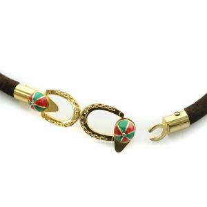 GUCCI ホースビット ベルト ロゴ スエード 茶 ブラウン ゴールド色