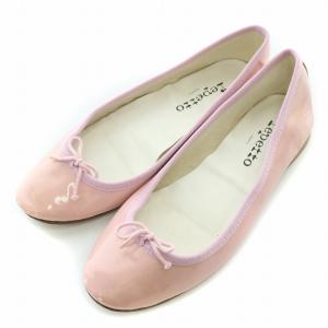 レペット パンプス フラットシューズ バレエ エナメル リボン【38】レッド repetto❤レペット リボン フラットシューズ バレエシューズ