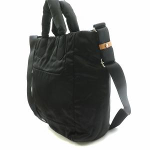 russet スクエアトートバッグ S THE CLOUDS NYLON 2WAY ハンドバッグ ショルダーバッグ ナイロン 黒 ブラック