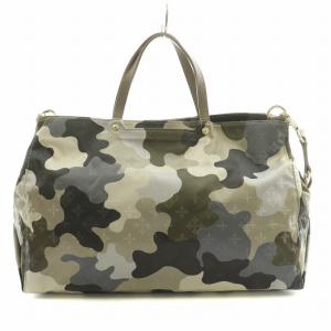 russet Meisaiシリーズ SHOPPER トートバッグ M 2WAY ハンドバッグ ショルダーバッグ 総柄 カーキ CE-539