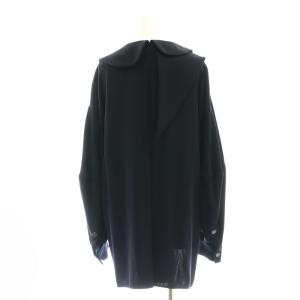 ENFOLD 24SS ASYMMETRY-COLLAR BLOUSE 38 ネイビー