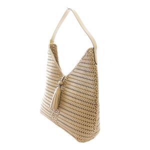 ANYA HINDMARCH THE NEESON タッセルホーボーバッグ ベージュ 178495