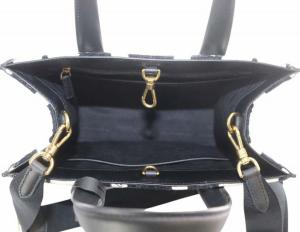 kate spade new york スペードフラワー モノグラム マンハッタン シェニール スモール トートバッグ 2way ブラック