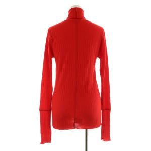 MACPHEE 23AW  ウールリブ タートルネックプルオーバー ニット カットソー 長袖 S 赤 レッド /MY OS