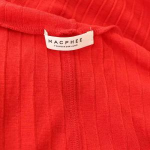 MACPHEE 23AW  ウールリブ タートルネックプルオーバー ニット カットソー 長袖 S 赤 レッド /MY OS