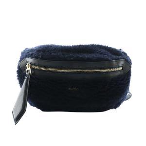 ショルダーバッグ テディベア チェーン ネイビー