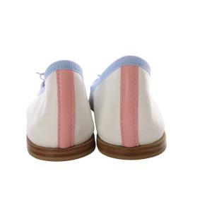 Repetto アトリエ セミオーダー バレエシューズ パンプス フラット リボンモチーフ レザー 38 24cm 白