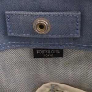 PORTER 吉田カバン ポーターガール ボーイフレンドトート デニム 青 ブルー