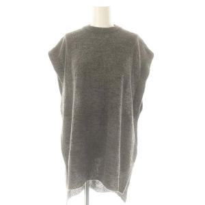 Alpaca french sleeve vest ベスト ニット フレンチスリーブ プルオーバー アルパカ