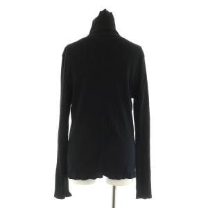 Shinzone ハイネックリブ カットソー 長袖 スーピマコットン F 黒 ブラック