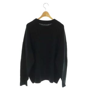 EVERYDAY I LIKE BASIC ニット ウール セーター 長袖 クルーネック 黒 ブラック