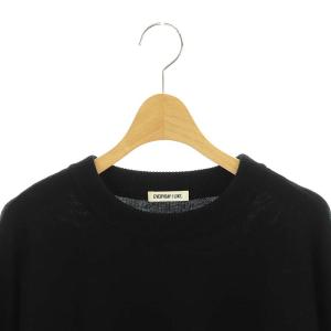 EVERYDAY I LIKE BASIC ニット ウール セーター 長袖 クルーネック 黒 ブラック