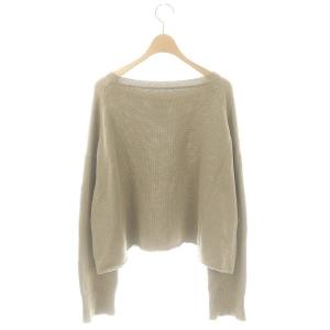 Deuxieme Classe 24SS Beauty プルオーバー ニット セーター 長袖 ベージュ