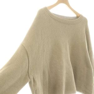 Deuxieme Classe 24SS Beauty プルオーバー ニット セーター 長袖 ベージュ