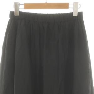 Deuxieme Classe 24SS pleasantly フレアスカート ロング マキシ  36 黒 ブラック