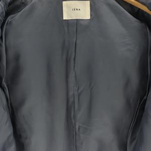 IENA ラムライダースブルゾン ジャケット 総裏地 ジップアップ 38 黒 ブラック