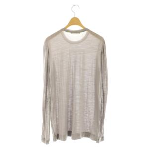 CINOH ウールCOSMORAMA パフスリーブT トップス カットソー 長袖 ロンT クルーネック 38 グレー