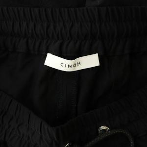 CINOH レーヨンツイルリラックスパンツ ワイド イージー 40 黒 ブラック /MY OS