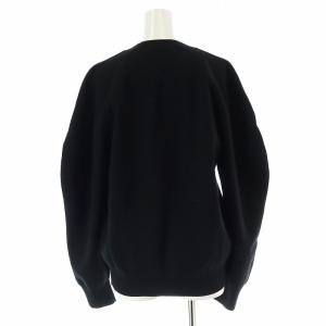 CINOH PUFFERニットクルーネックニット セーター 長袖 38 M 黒 ブラック