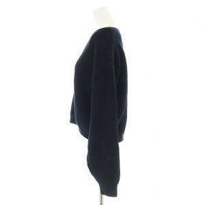 EVERYDAY I LIKE 23SS Design Sleeve Cropped プルオーバー ニット セーター 長袖 ショート丈 F 黒 ブラック 23080500805010