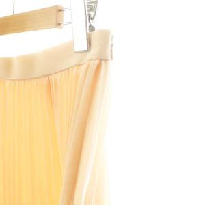 ANAYI 24SS シアードビープリーツスカート ロング フレア 36 ライトピンク