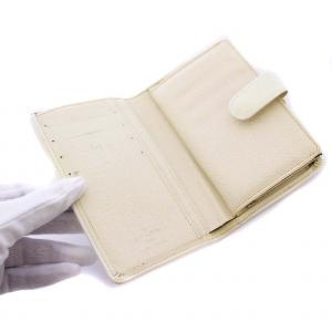 LOUIS VUITTON エピ ポルトモネヴィエノワ 二つ折り財布 がま口 イヴォワール M6515J