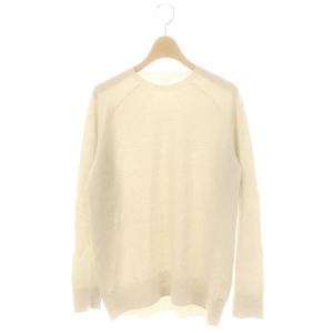 CAPRI クルーネックプルオーバー ニット セーター 長袖 ウール ライトベージュ /MF OS