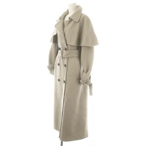 SNIDEL 22AW Sustainable リバーケープコート アウター ロング ベルト付き 0 グレー /HK