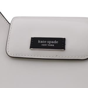 kate spade new york サム アイコン ミニ ホーボーバッグ ハンドバッグ レザー 白 ホワイト /AK8