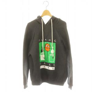 ピリアンドビアンカ ピリプリント take care パーカー トレーナー 長袖 プルオーバー フード付き