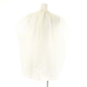 MARNI ギャザーデザイン フレンチスリーブ ブラウス プルオーバー コットン 36 S 白 ホワイト