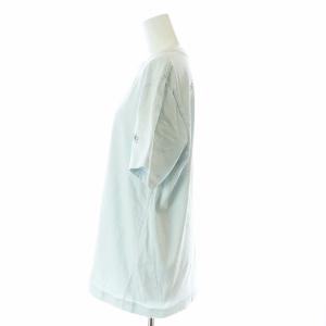 mina perhonen chouchou Tシャツ カットソー 半袖 クルーネック 刺繍 M 水色