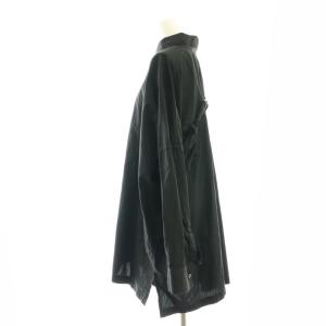 LIMI feu ベルト付き オーバーサイズシャツ 長袖 前開き 黒 ブラック