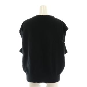 MARGARET HOWELL ウールカシミヤ ニットベスト ノースリーブニット セーター ?U M 黒 ブラック