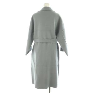 STUNNING LURE ステンカラーオーバーコート アウター ベルト付き ウール 0 M アイスブルー /YQ OS