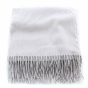 Theory マフラー フリンジ カシミヤ 無地 紫 パープル