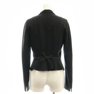 PAULE KA スーツ フォーマル セットアップ 上下2点セット ピンストライプ ウール ペプラムジャケット スカート