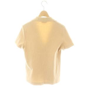 GUCCI スキッパーネックポロシャツ 半袖 ニット M ベージュ