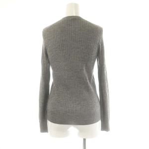 Drawer 18G カシミヤシルクリブクルーネックニット カットソー 長袖 1 グレー