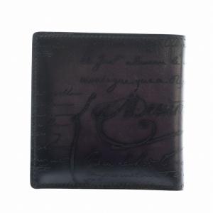 Berluti マコレ コイン スクリットレザー ウォレット ブラウン カーキ