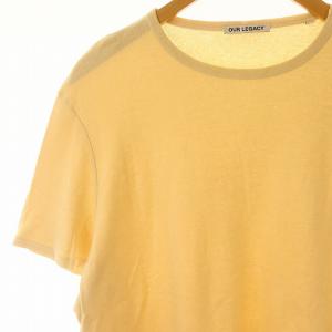 OUR LEGACY リブト RIBTシャツ Tシャツ 半袖 プルオーバー コットン 46 M ベージュ /YQ OS SH