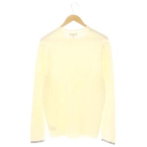 Theory MILES CREW リブニット セーター 長袖 M アイボリー グレー