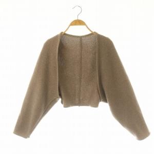Bolero Chaton カシミヤボレロカーディガン カシミヤ グレージュ