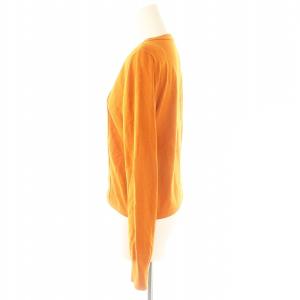 FOXEY Cardigan Aurelle カーディガン カシミヤ混 シルク混 40 オレンジ 43960
