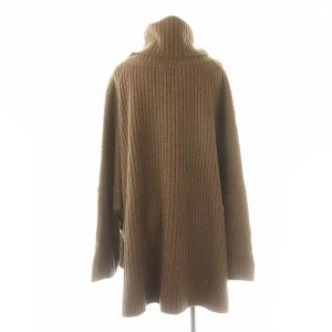 EVERYDAY I LIKE Oversized rib タートルネックプルオーバー ニット セーター 長袖 茶 ブラウン