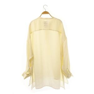 CHAOS ウェイクサテンオーバーブラウス 長袖 チュニック プルオーバー F アイボリー /DO OS