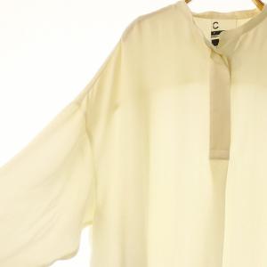 CHAOS ウェイクサテンオーバーブラウス 長袖 チュニック プルオーバー F アイボリー /DO OS