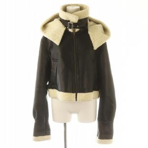 ヴィーガンムートン ジャケット フード 1 黒 ブラック /MF OS