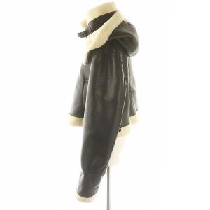 Nave ヴィーガンムートン ジャケット フード 1 黒 ブラック /MF OS